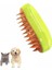 Pet Steamy Brush 3 In 1 Elektrik Sprey Masaj Tarakları Buhar Fırçası Elektrikli Sprey MasajlıBakım Aracı Tüy Dökücü Sarı (Yurt Dışından) 1