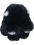 Sevimli Tavşan Gerçek Vizon Kürk Anahtarlık Yüzükler Doğum Günü si Kız Aksesuarları Kadın Çanta Süsleri Biblolar Peluş Tavşan Kolye Araba Anahtarı Siyah8 cm (Yurt Dışından) 1