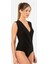 Kruvaze Yaka Kolsuz Çıtçıtlı Body 3502/SIYAH 2