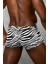 Erkek Modal Zebra Çizgili Mini Paça Boxer 1795 2