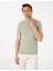 Erkek Yeşil Slim Fit Triko Tişört 50307312-VR016 1