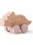 Ahşap Bebek Araba Oyuncakları Kayın Ahşap Dinozor Karikatür Araba Teether Eğitim Montessori Oyuncakları Diş Çıkarma Dişli Oyuncaklar Renk: Triceratops (Yurt Dışından) 1