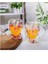 Organik Çiçekli Borosilikat Bardak 350 ml. Nemere-Brd-150 Bh 5