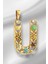 14 Ayar Altın Ü Harfli Çiçekli Cennet Bahçesi Kolye Ucu 1