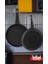 Sinistra 2'lü Döküm Tava Sahan Seti 24/28 cm Kızartma Granit Tava Seti Ergonamik 1