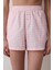 Pink Gingham Şort Pembe Pijama Altı 1