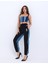 6890 Kot Crop-Mavi 5