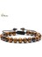 Kırmızı 8mm Kaplan Gözü Boncuk Bileklik Doğal Taş 7 Çakra Bilezikleri Yoga Denge Boncukları Buddha Dua Esnek Bilezik Erkekler ve Kadınlar Için (Yurt Dışından) 1