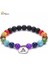 Çakra Bilezik-10 8mm Kaplan Gözü Boncuk Bileklik Doğal Taş 7 Çakra Bilezikleri Yoga Denge Boncukları Buddha Dua Esnek Bilezik Erkekler ve Kadınlar Için (Yurt Dışından) 1