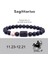 L-21CM Tarzı No.7 Boyutu Yeni 8mm Siyah Taş Boncuk Kova Çift Bileklik Erkek Bileklik Kadınlar Için Pulseras Masculina Hombre Erkek Erkek Takı (Yurt Dışından) 1