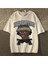 Beyaz Dengfuyun Hip Hop Baskılı Oversize T-Shirt 1