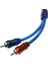 M 2 Rca 2 Rca Fiş Araba Stereo Ses Bakır Kablo Sistemi Amplifikatör Örgülü (Yurt Dışından) 5
