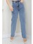 Boyfriend Mom Kot Pantolon 1448 - Açık Mavi 2