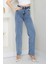 Boyfriend Mom Kot Pantolon 1448 - Açık Mavi 3