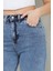 Boyfriend Mom Kot Pantolon 1448 - Açık Mavi 4