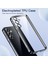Samsung Galaxy A06 Kılıf Tam Kamera Korumalı Metalik Parlak Renkli Kenarlı Lensli Yumuşak Silikon Arkası Şeffaf 3