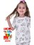 En Sevimli Figürler Özel Kalemi ile Boyanabilir Çocuk Pijama Takımı ( 12'li Kalem Seti Hediye ) 4
