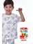 En Sevimli Figürler Özel Kalemi ile Boyanabilir Çocuk Pijama Takımı ( 12'li Kalem Seti Hediye ) 5