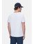 Sherman Beyaz Bisiklet Yaka Baskılı Standard Fit Erkek Tshirt 4