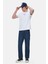 Sherman Beyaz Bisiklet Yaka Baskılı Standard Fit Erkek Tshirt 6