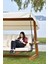 Luna Deluxe 2600 Iroko Beş Kişilik Ahşap Bahçe Salıncağı Krem 4