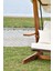 Luna Deluxe 2600 Iroko Beş Kişilik Ahşap Bahçe Salıncağı Krem 8