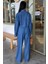 Denim Gömlek Plazzo Pantolon Takım 10163-08 4