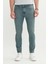 Pamuklu Ekstra Slim Fit Dar Kesim 5 Cep Esnek Kot Denim Jean Pantolon 1