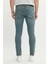 Pamuklu Ekstra Slim Fit Dar Kesim 5 Cep Esnek Kot Denim Jean Pantolon 5