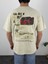 Gazate Sırt Baskılı Yarım Oversize Ünisex T-Shirt 3