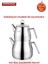 Şık Çelik Çaydanlık Takımı, 2,5 L, altın renk, modern ve kullanışlı tasarım 3