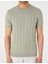 Erkek Yeşil Slim Fit Triko Tişört 50307312-VR016 6
