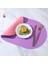 Iki Renkli Kontrast Oval Deri Placemat Isı Yalıtımlı Placemat 4 Adet (Yurt Dışından) 1