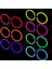 Glow Stick Parti Gözlüğü Glow Partisi Yuvarlak Şekilli Fosforlu Gözlük 6 Adet (3791) 1