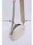 Krem Shk194 Deri 2 Bölmeli Fermuarlı Ayarlanabilir Kolon Askılı Omuz Çantası U:16 E:21 G:6 Cm 5