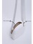 Beyaz Shk194 Deri 2 Bölmeli Fermuarlı Ayarlanabilir Kolon Askılı Omuz Çantası U:16 E:21 G:6 Cm 5