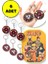 Naruto Figür Metal Anahtarlık - 3 Adet Yıldız Şekil + 3 Adet Dönence Şekil 6 Lı Paket 1