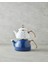 Ornate Retro Emaye Mini Çaydanlık 0,50 L 1,1 L Mavi 1