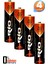 Rio 4lü Aaa R03 Ince Kalem Pil Kumanda Pili Çinko Karbon Pil Zn-C 1.5V 1