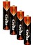 Rio 4lü Aaa R03 Ince Kalem Pil Kumanda Pili Çinko Karbon Pil Zn-C 1.5V 2