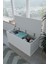 Çeyiz Sandığı Çok Amaçlı Saklama Kutusu Salon Antre Mobilyası Oyuncak Organizer Sandık 125x40 cm Beyaz 2