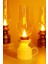 LED Mum Vintage Retro Gaz Lambası Tip Dumansız Pilli Alevli Dekoratif Yapay Mum Işıldak Beyaz 1037-5 1