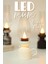 LED Mum Vintage Retro Gaz Lambası Tip Dumansız Pilli Alevli Dekoratif Yapay Mum Işıldak Beyaz 1037-5 2