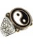 925 Ayar Gümüş ve Bronz Karışımı Ying Yang Denge Modeli Erkek Yüzüğü 3