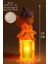 LED Mum Kanatlı Melek Tip Dumansız Pilli Alevli Dekoratif Yapay Mum Işıldak Mor 1037-7 5