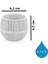So-Asr1 Dekoratif Örgü Desen Amasra Saksı 0.13 Litre 6'lı Set 60466365 2