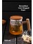 17564 Herby Borosilikat Cam Süzgeçli Kupa Bitki Çayı Demliği 500 ml 1