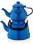 Mavi Emaye Çinko Çaydanlık Takımı, Jumbo Boy, 2.5 ve 4.2 L kapasite 1