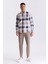 Kahve Slim Fit Kareli Erkek Gömlek 2