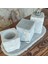 Gri Mermer 4/lü Şık Banyo Seti 3